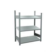 Proregal-made In Germany - Rayonnage de base caisse à bouteilles avec 3 tablettes 25mm 150kg de charge par compartiment