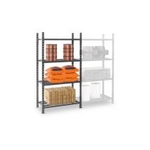 Rayonnage norme sprinkler - 4 nivx - Élément suivant - Lxhxp : 1260x2000x600mm - Utilisable uniquement avec un module de départ - RAYOSPR/4N/2010/S