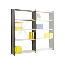 Rayonnage Direct - Rayonnage pour bureau - Échelles fermées - Élément suivant - 2000x1000x500mm - Utilisable uniquement avec un module de départ