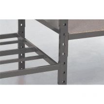 Manorga - Rayonnage tubulaire charges lourdes Flip+ - Lot de 2 tablettes tubulaires supplémentaires peintes L1260xP600 mm