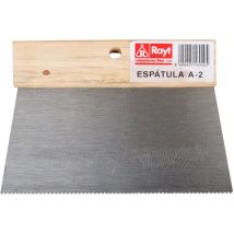 Rayt - 1692 Spatola Dentata Metallica A2 Per Applicazione Di Adesivi.