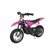 MX125 Dirt Rocket Dirt Bike électrique avec Autocollants pour Enfants à partir de 7 Ans, Vitesse maximale de 8 milles par Heure et 40 Minutes de