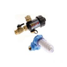 Kit MG1 defangatore magnetico + dosatore polifosfati 1/2 nero con by-pass 3711.00.10 - RBM