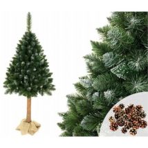 Viking Choice - rbol de Navidad artificial - 180 cm - sobre tronco - con nieve y purpurina