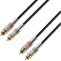 Adam Hall - rca 2 Male Cable a 2 rca Male 6mts hq