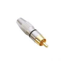 RCA-Metallstecker schwarz Adam Hall