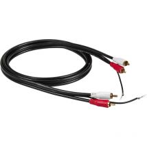 RCA - 84039 Cinch Audio Anschlusskabel [1x Cinch-Stecker - 1x Cinch-Stecker] 1.50 m Schwarz