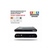 Récepteur Décodeur Satellite Televes combo sat hd, tdt 35 Chaînes Espagnol Numériques Terrestres Via Hispasat En Haute Définition