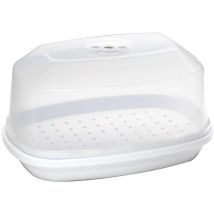 Casa Collection - Récipient Pour Cuisson Viande 28.5x19.6 Cm Avec Couvercle Pour Micro-ondes