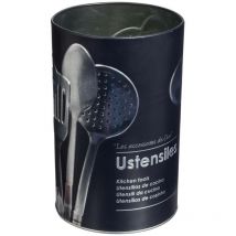 Pot à ustensiles métal black edition noir - 5 Five