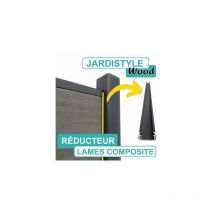 Cloture&jardin - Réducteur - Poteau Aluminium Gris Anthracite - 0,80 mètre