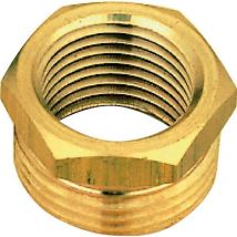 Réduction en laiton à visser - 6 pans - mâle 20 x 27 vers femelle 12 x 17 - sachet de 2