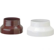 Réduction pour tuyaux de poêle émaillé blanc 14-12