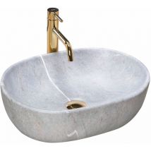 REA – Aufsatzwaschbecken Lara Grau – 485mm x 350mm x 135mm – Sanitärkeramik – 24 Monate Garantie