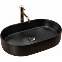 REA - aufsatzwaschbecken nadia black matt