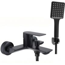Rea – Wannenarmatur Urban – Schwarz Matt – Messing – Höhe 100 mm – Auslauf Reichweite 170 mm – 5 Jahre Garantie