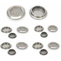 Readcly-lüftungsgitter, 20 Stück, Edelstahlgitter, Entlüftungsloch, Atmung Für Schrank, Abluft, Lüftungsgitter Für Küchenmöbel, Runde Öffnung (35 Mm)