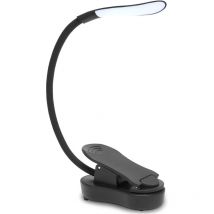Rhafayre - Reading Lamp, usb Rechargeable led Reading Light Lamp 7 LEDs, 3 Lighting Modes, Touch led Bedside Night Light with Reading Clamp and 360