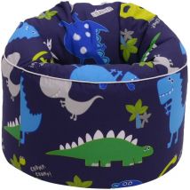 Ready Steady Bed - Puf para niños, puf para interior y exterior para sala de estar, puf estampado para niños, puf cómodo de 45 x 65 cm, puf para