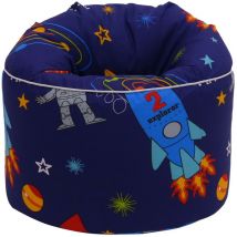 Ready Steady Bed - Puf para niños, puf para interior y exterior para sala de estar, puf estampado para niños, puf cómodo de 45 x 65 cm, puf para