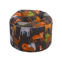 Ready Steady Bed - Puf para niños, puf para interior y exterior para sala de estar, puf estampado para niños, puf cómodo de 45 x 65 cm, puf para