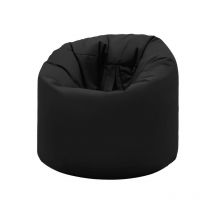 Fauteuil Poire de jeu Pour Salon, 80x70 cm Résistant à l'eau, pour Adulte, Intérieur et Extérieur, Design Ergonomique Pour le Soutien du corps - Noir