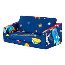 Ready Steady Bed - Kinder-Schlafsofa zum Spielen, Klappsitz fürs Kinderzimmer, tragbarer Klappsitz fürs Spielzimmer, bedrucktes umwandelbares Sofa