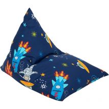 Ready Steady Bed - Pouf pour enfants pour le salon, pouf confortable en forme de pyramide, fauteuil pouf de salon de jeu pour enfants, siège chaise