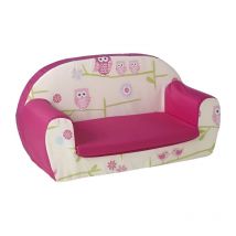 Ready Steady Bed - Sofá plegable para niños, sillón para jugar, sofá acogedor para sala de juegos, asiento de juego colorido con almohadilla, Búhos
