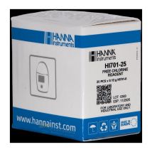 Reaktives HANNA-Pulver für freies Chlor. 25 Stück.