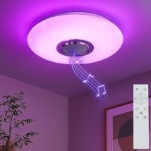 Reality - Led Deckenleuchte Musica Mit Fernbedienung & Bluetooth Lautsprecher, Ø 41cm