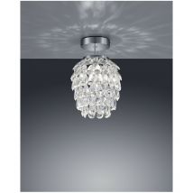Piccola Plafoniera Decorativa Petty Grappolo Gemme Cromo Ø20 cm Trio Lighting
