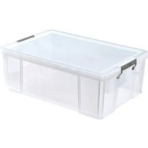 Kaiserkraft - Whitefurze Allstore 51LTR 660X440X230MM Storage Box with Lid - Transparent