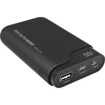 PB-7500C Powerbank 7500 mAh Li-Ion Schwarz - Realpower