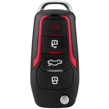Jeffergarden Réaménagement de clé télécommande à 4 boutons CWTWB1U331 avec puce 80 bits 63 adaptée pour Ford