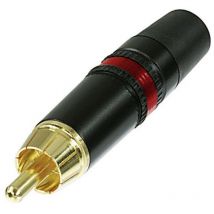 Av NYS373-2 Cinch-Steckverbinder Stecker, gerade Polzahl: 2 Schwarz, Rot 1 St. - Rean