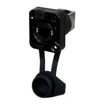 Av RJ45 Feedthrough, 90° in su, IP65 Airtight RRE8F-Z-011-1 Presa Nero 1 pz. - Rean