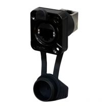 Rean - av RJ45 Feedthrough, 90° up, IP65 Airtight RRE8F-Z-011-1 Buchse, Einbau Schwarz 1 St.