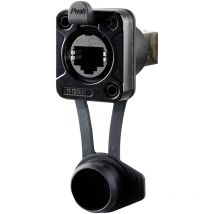 Av RJ45 Feedthrough, IP65 Airtight, en vrac RRE8F-Z-010-0 embase femelle noir 100 pc(s) Q890313 - Rean