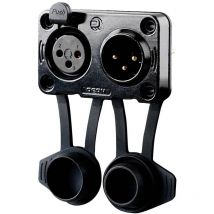 Av RRX3MF-Z-012-1 Connettore xlr Spina, Presa Numero Poli (num): 3 Nero 1 pz. - Rean