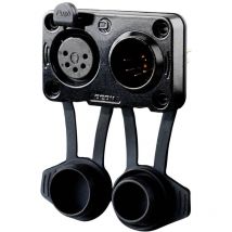 Av RRX5MF-Z-012-0 Connettore xlr Spina, Presa Numero Poli (num): 5 Nero 100 pz. - Rean