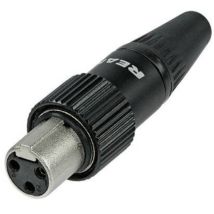 Rean Av Rt3fct-b Mini Connettore Xlr Presa Dritta Numero Poli (num): 3 Nero 1 Pz.