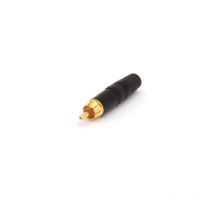 Rean - Neutrik - connecteur rca - contacts plaqués or - bague noire