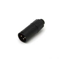 Rean - Neutrik tiny - adaptateur xlr mâle vers xlr mâle - noir