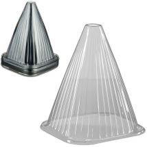 Relaxdays - Reaxdays Cloche à salade, lot de 32, pvc, protection contre le gel et les escargots, hlp : 22 x 19 x 19 cm, grise