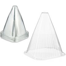 Relaxdays - Reaxdays Cloche à salade, lot de 32, pvc, protection contre le gel et les escargots, hlp : 22 x 19 x 19 cm, transparente