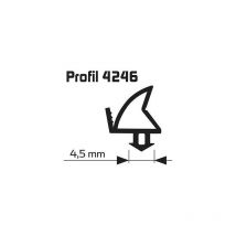 Elton - Rebaja Conjunta Negro 25M 4246 Abertura Del Perfil Para Ventanas y Puertas De Plástico