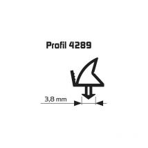 Elton - Rebaja Conjunta Negro 25M 4289 Abertura Del Perfil Para Ventanas y Puertas De Plástico