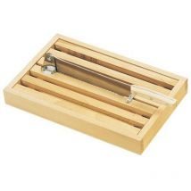 Jean Dubost - rebanada de pan con bandeja recogemigas 36x23cm - 01801