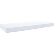 Mobili Rebecca - Rebecca Mobili 2 Pz Mensole Da Muro Scaffali Legno Bianco Moderno 3.8x60x25